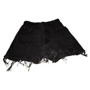 Vintage Levi’s 851 Black Cutoff Shorts — Made in USA (W28 L30)